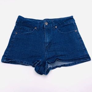 EUC Forever 21 Blue High Rise Waist Short Shorts